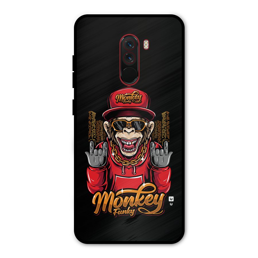 Hunky Funky Monkey Metal Back Case for Poco F1