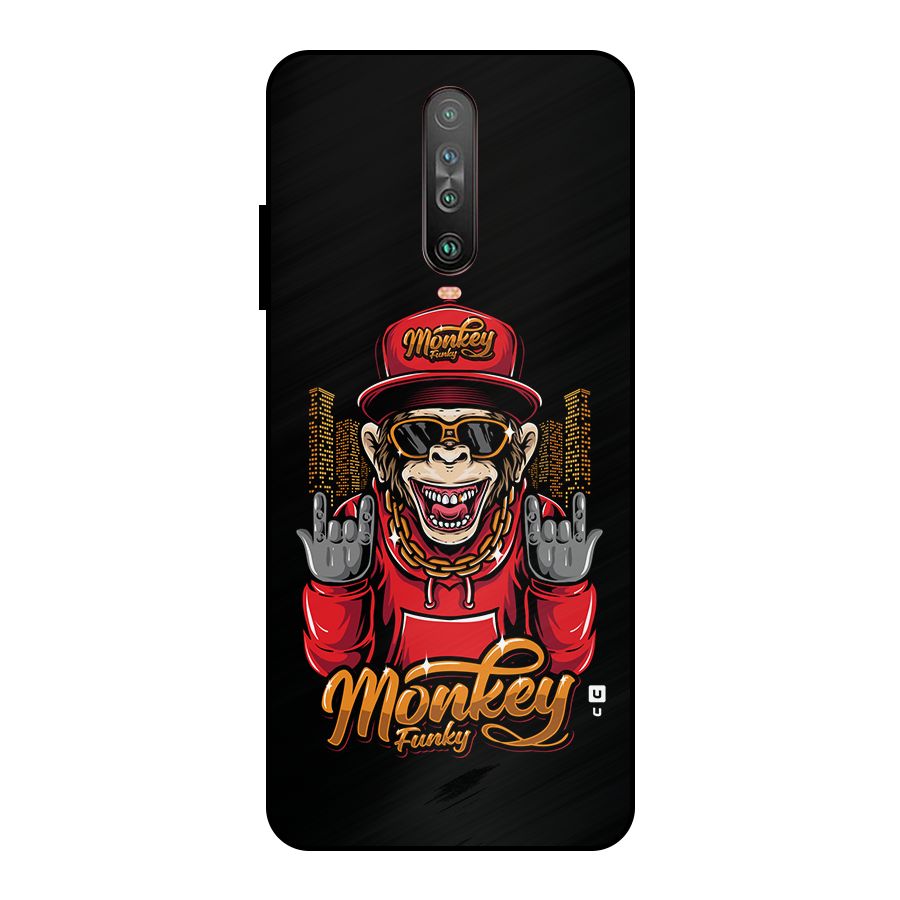 Hunky Funky Monkey Metal Back Case for Poco X2