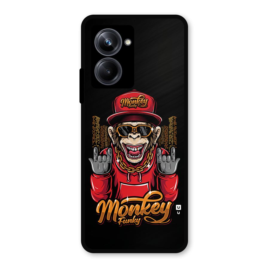 Hunky Funky Monkey Metal Back Case for Realme 10 Pro