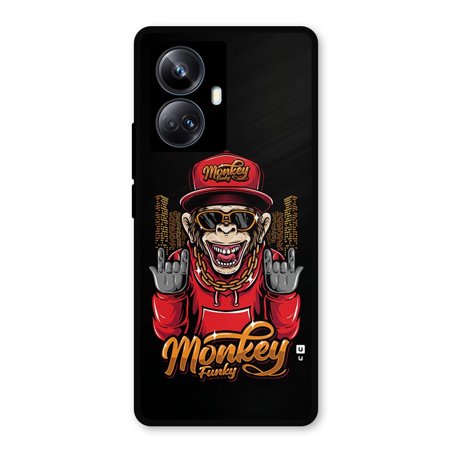 Hunky Funky Monkey Metal Back Case for Realme 10 Pro Plus
