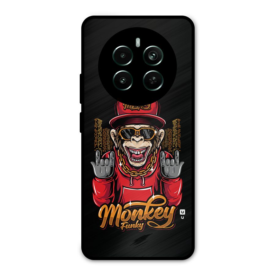 Hunky Funky Monkey Metal Back Case for Realme 12 Pro Plus