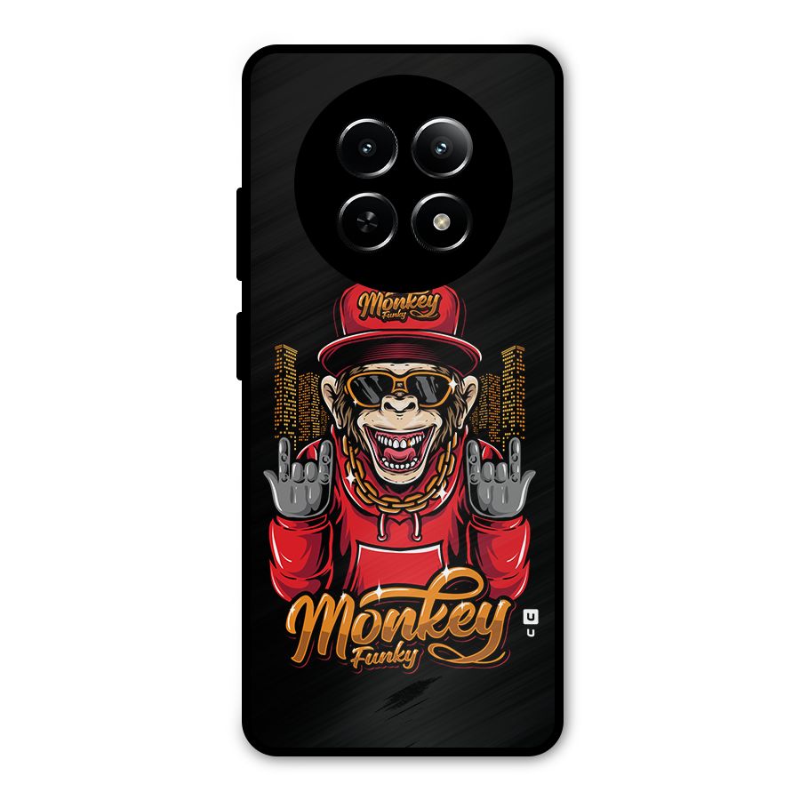 Hunky Funky Monkey Metal Back Case for Realme 12x 5G