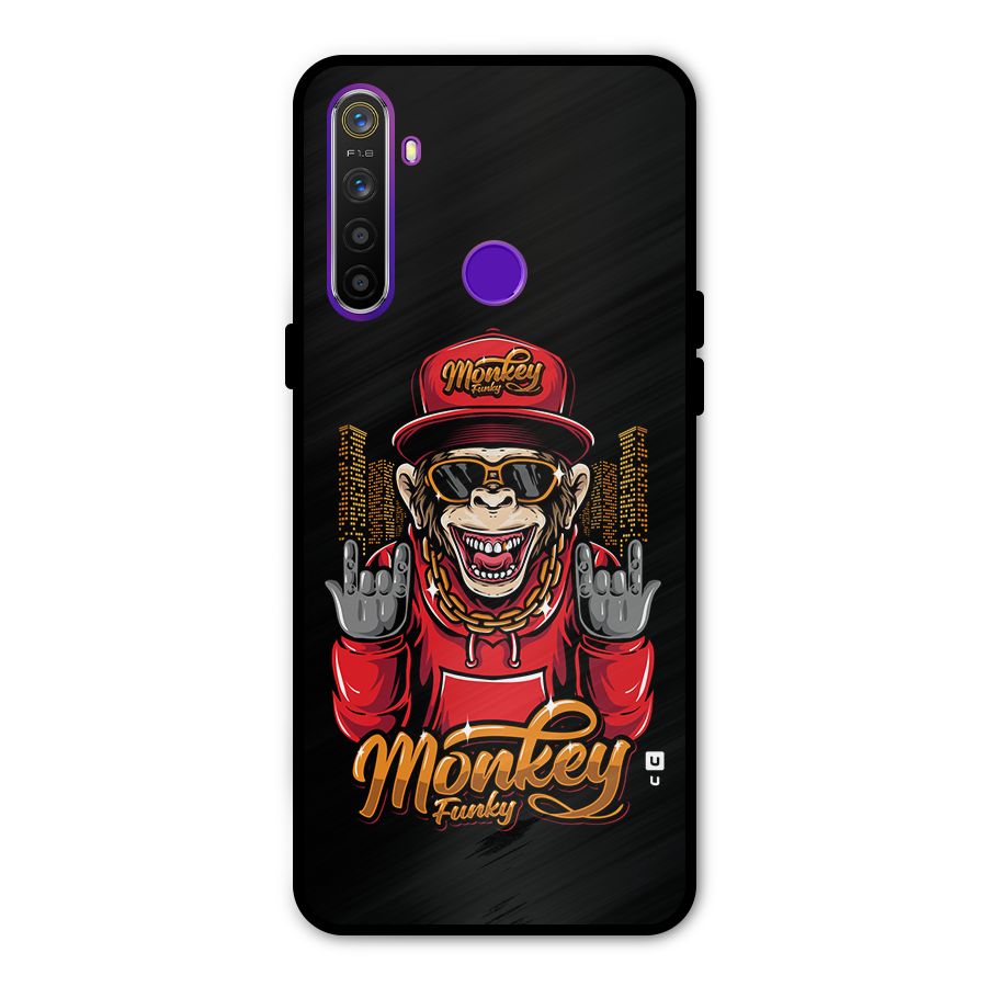 Hunky Funky Monkey Metal Back Case for Realme 5