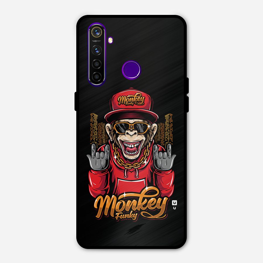 Hunky Funky Monkey Metal Back Case for Realme 5 Pro