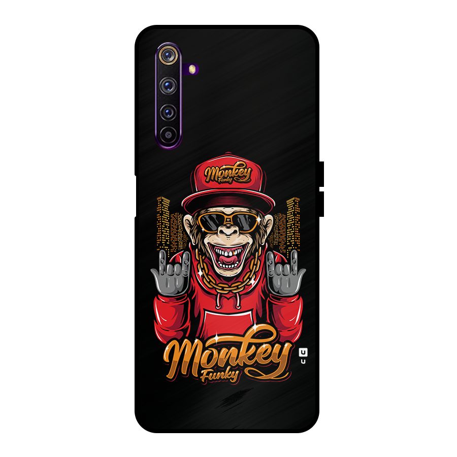 Hunky Funky Monkey Metal Back Case for Realme 6 Pro