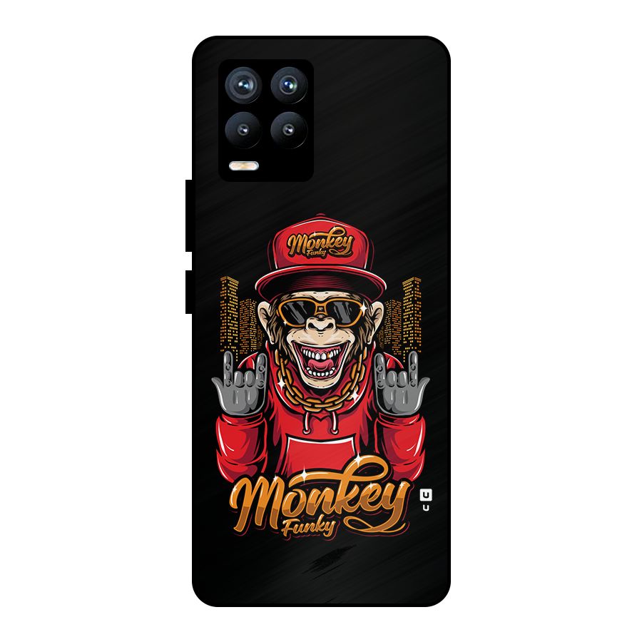 Hunky Funky Monkey Metal Back Case for Realme 8 Pro