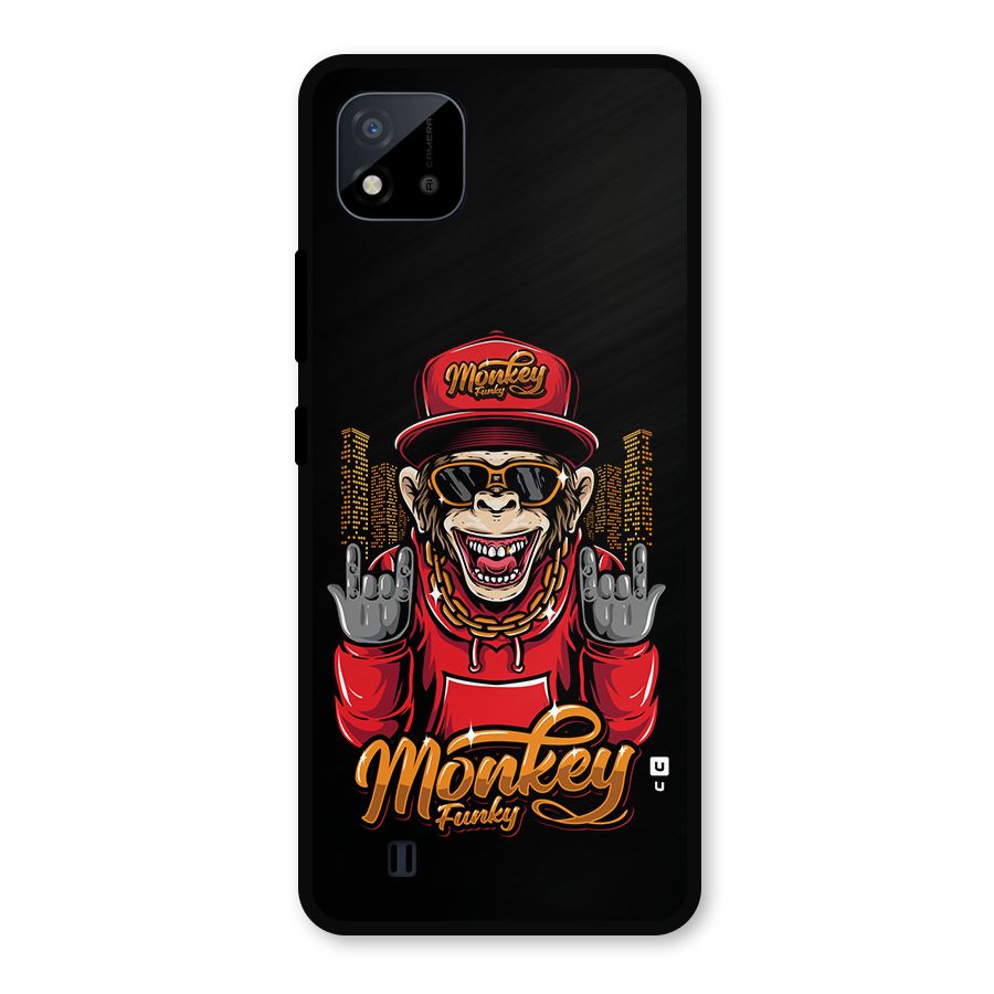 Hunky Funky Monkey Metal Back Case for Realme C11 2021