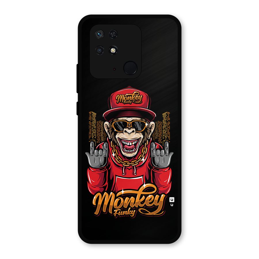 Hunky Funky Monkey Metal Back Case for Redmi 10 Power