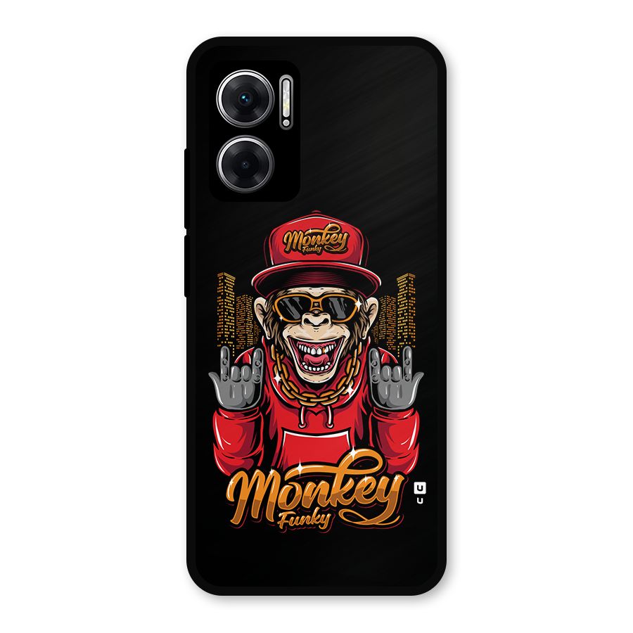 Hunky Funky Monkey Metal Back Case for Redmi 11 Prime 5G