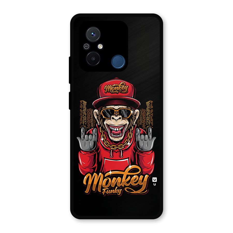 Hunky Funky Monkey Metal Back Case for Redmi 12C