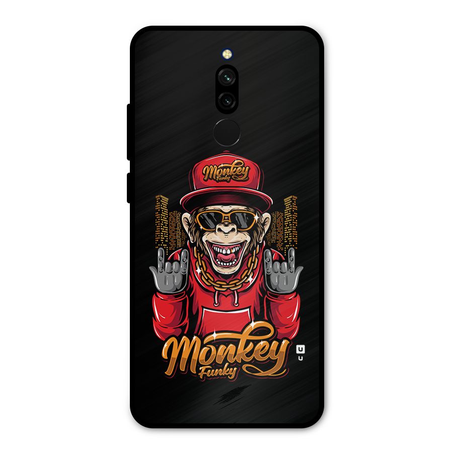 Hunky Funky Monkey Metal Back Case for Redmi 8