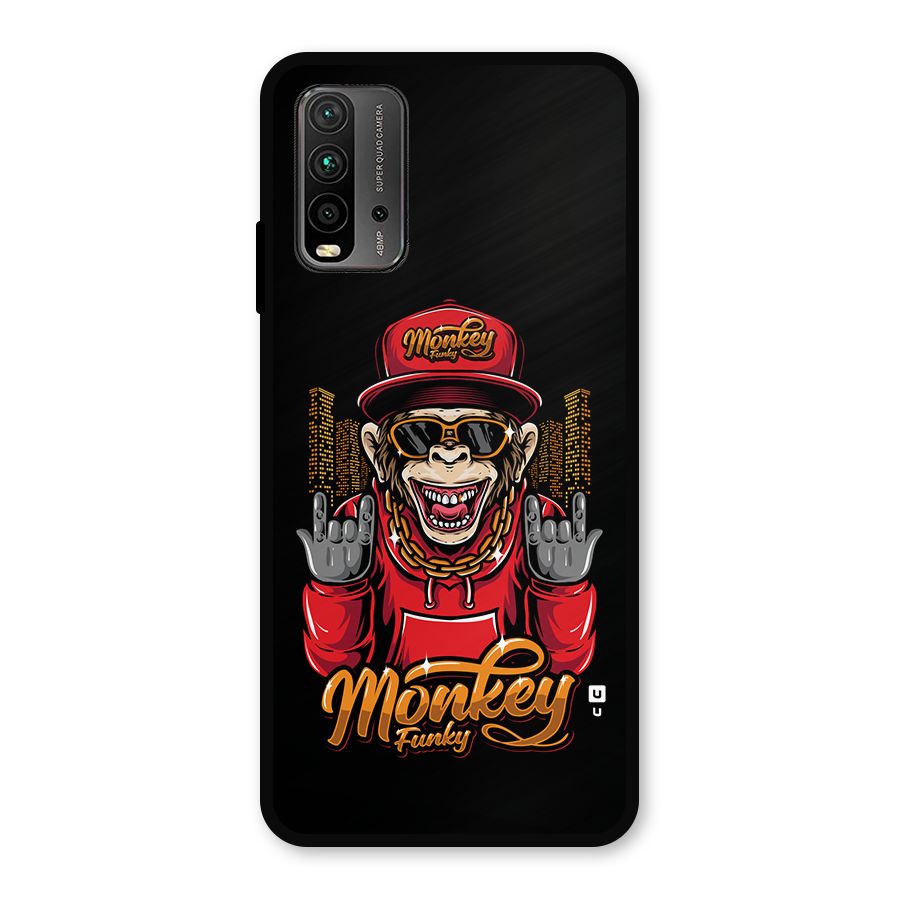 Hunky Funky Monkey Metal Back Case for Redmi 9 Power