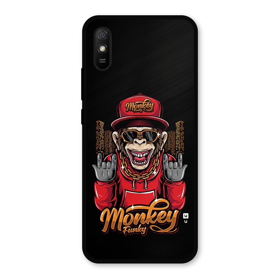 Hunky Funky Monkey Metal Back Case for Redmi 9a