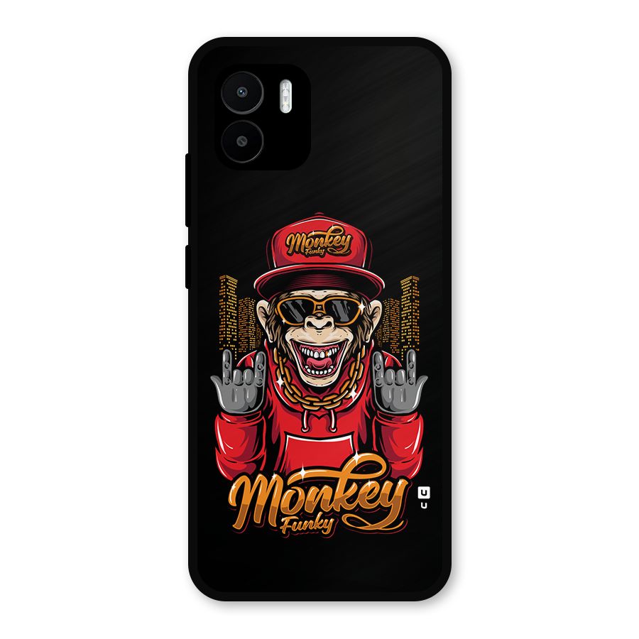 Hunky Funky Monkey Metal Back Case for Redmi A1
