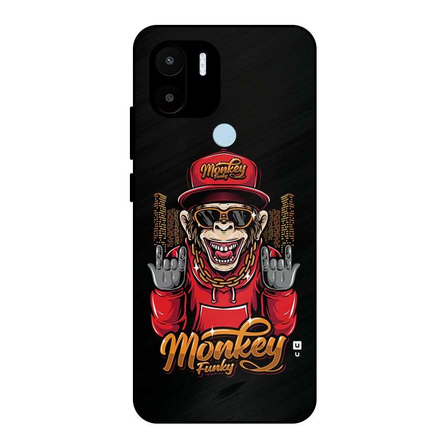 Hunky Funky Monkey Metal Back Case for Redmi A2 Plus