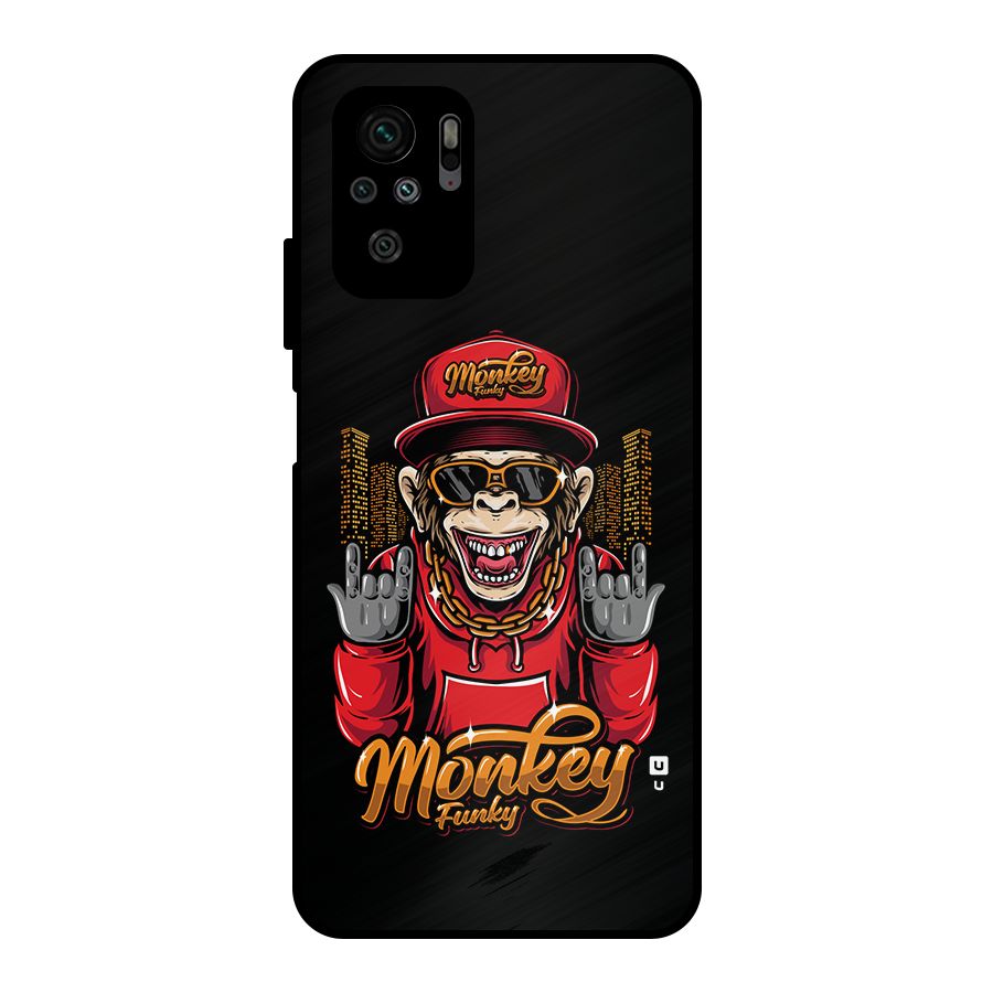 Hunky Funky Monkey Metal Back Case for Redmi Note 11 SE