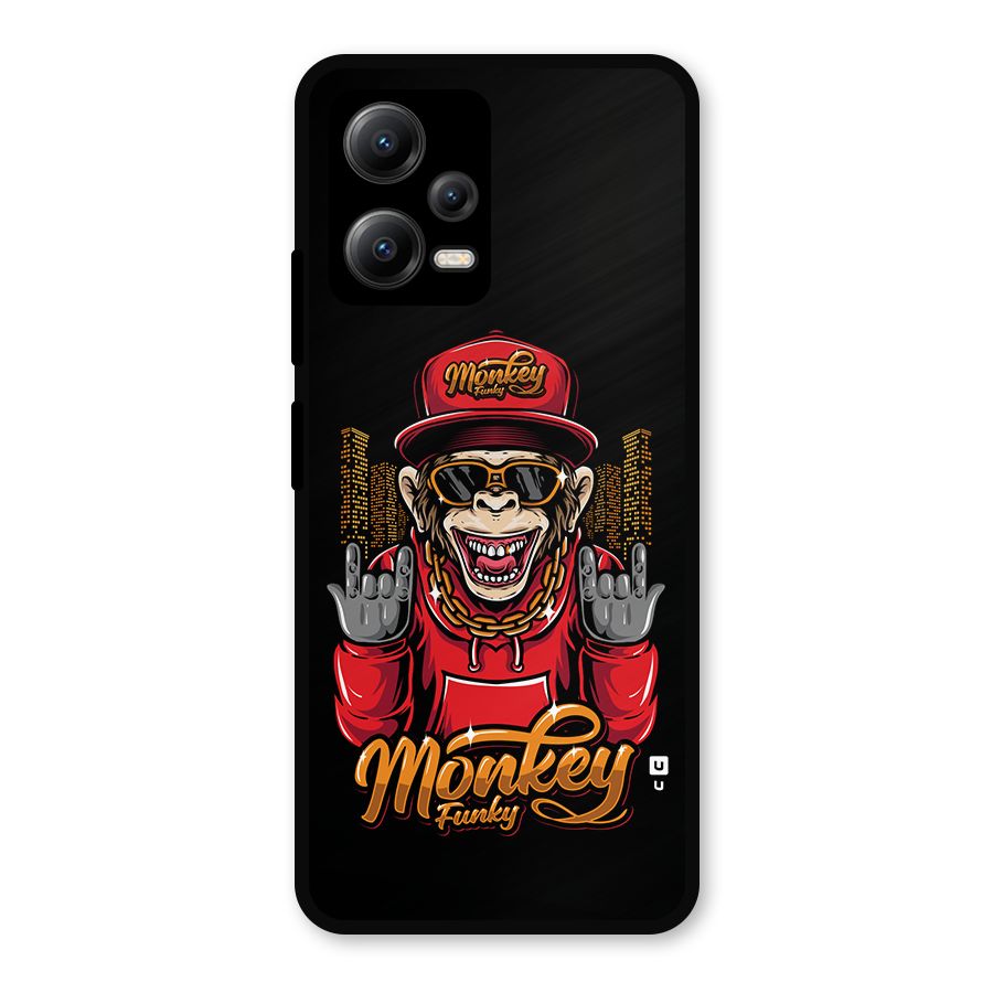 Hunky Funky Monkey Metal Back Case for Redmi Note 12 5G