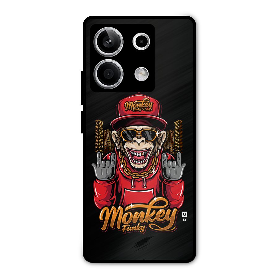Hunky Funky Monkey Metal Back Case for Redmi Note 13 5G