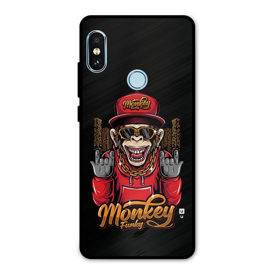 Hunky Funky Monkey Metal Back Case for Redmi Note 5 Pro