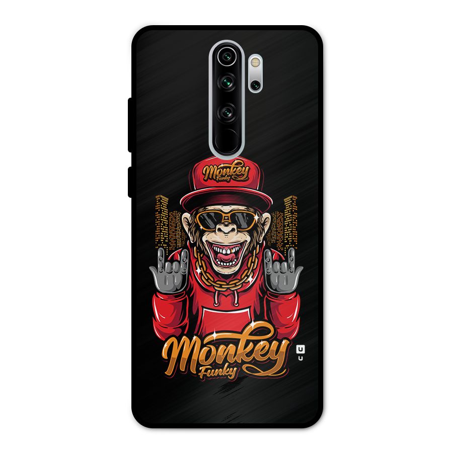 Hunky Funky Monkey Metal Back Case for Redmi Note 8 Pro