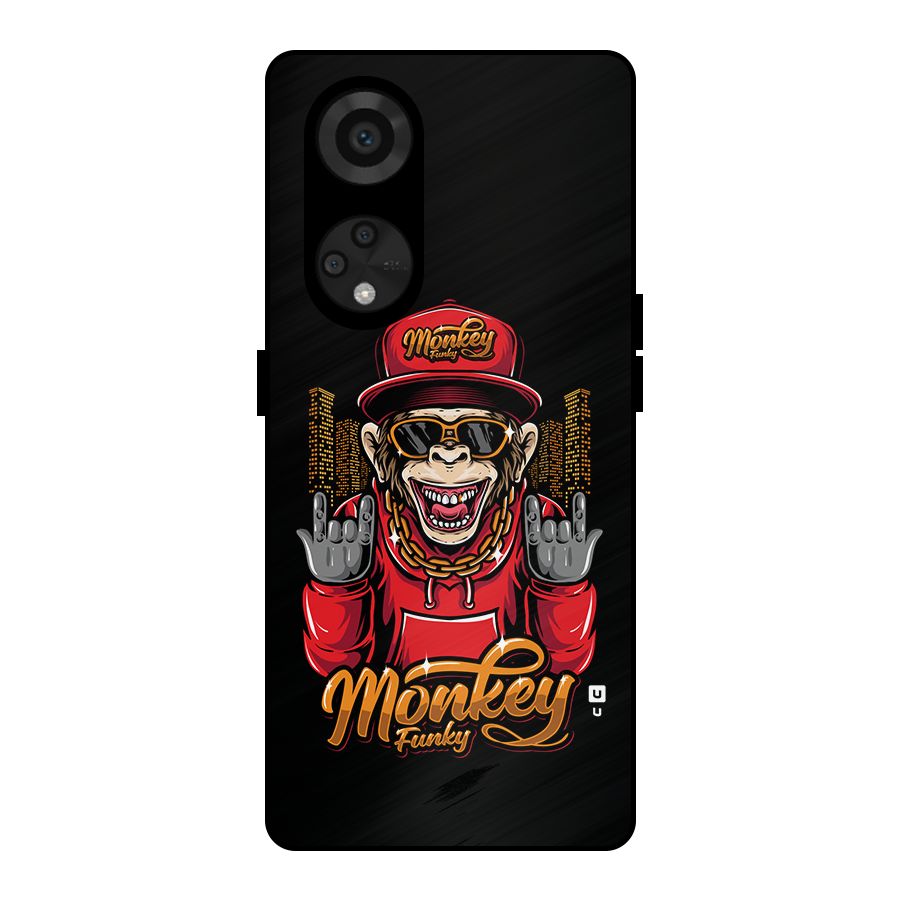 Hunky Funky Monkey Metal Back Case for Reno8 T 5G