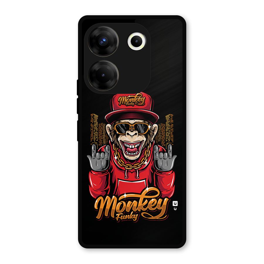 Hunky Funky Monkey Metal Back Case for Tecno Camon 20 Pro