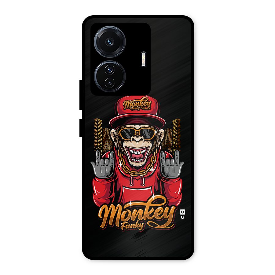 Hunky Funky Monkey Metal Back Case for Vivo T1 Pro