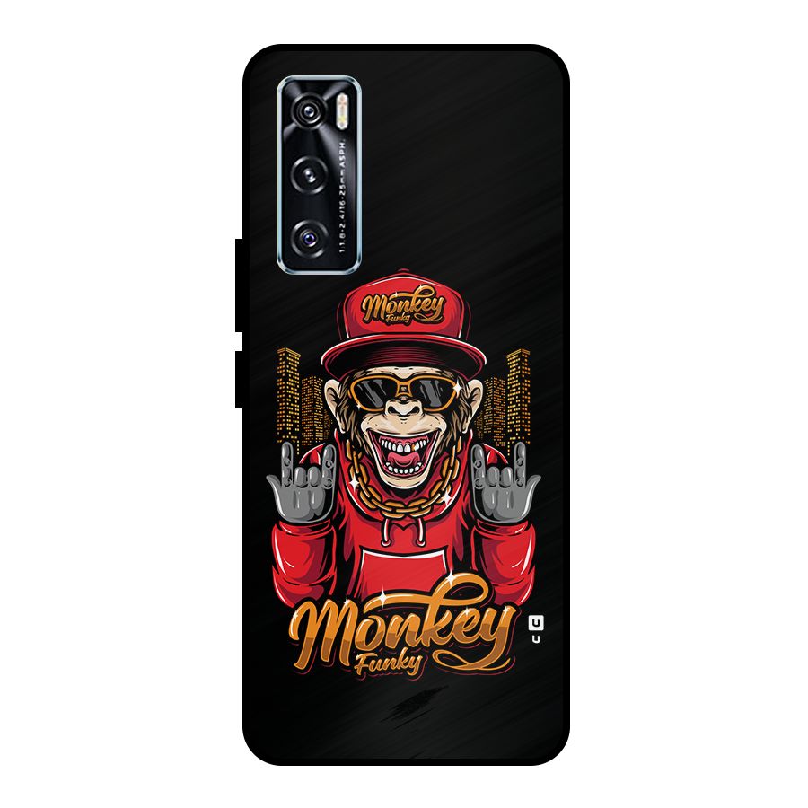 Hunky Funky Monkey Metal Back Case for Vivo V20 SE