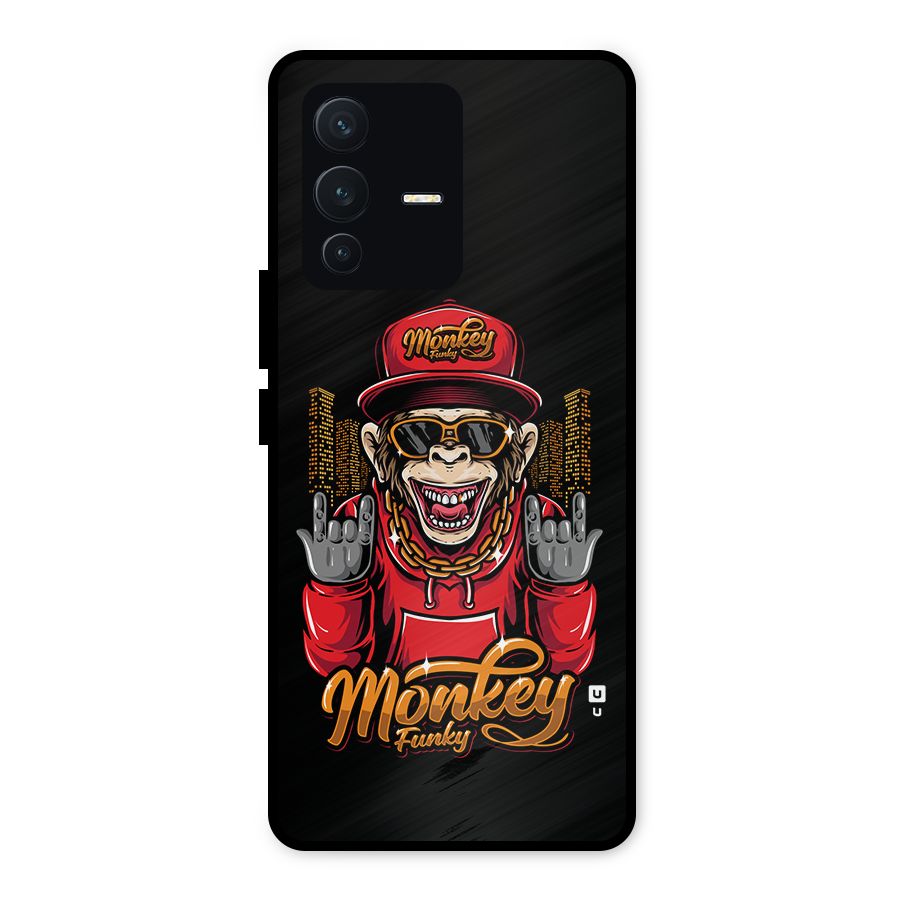 Hunky Funky Monkey Metal Back Case for Vivo V23 5G