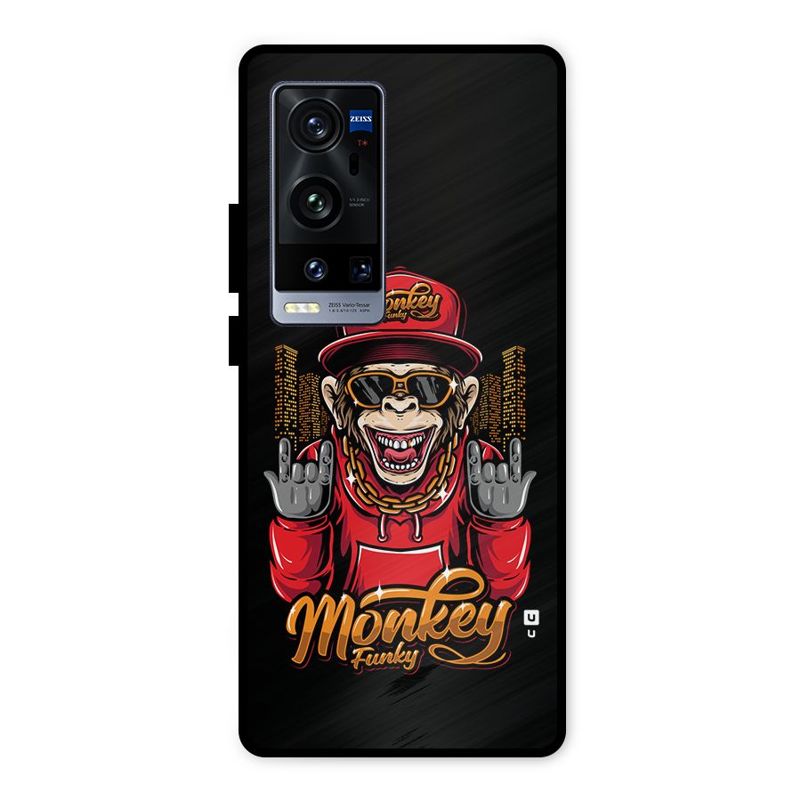 Hunky Funky Monkey Metal Back Case for Vivo X60 Pro Plus