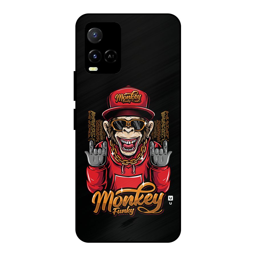 Hunky Funky Monkey Metal Back Case for Vivo Y21G
