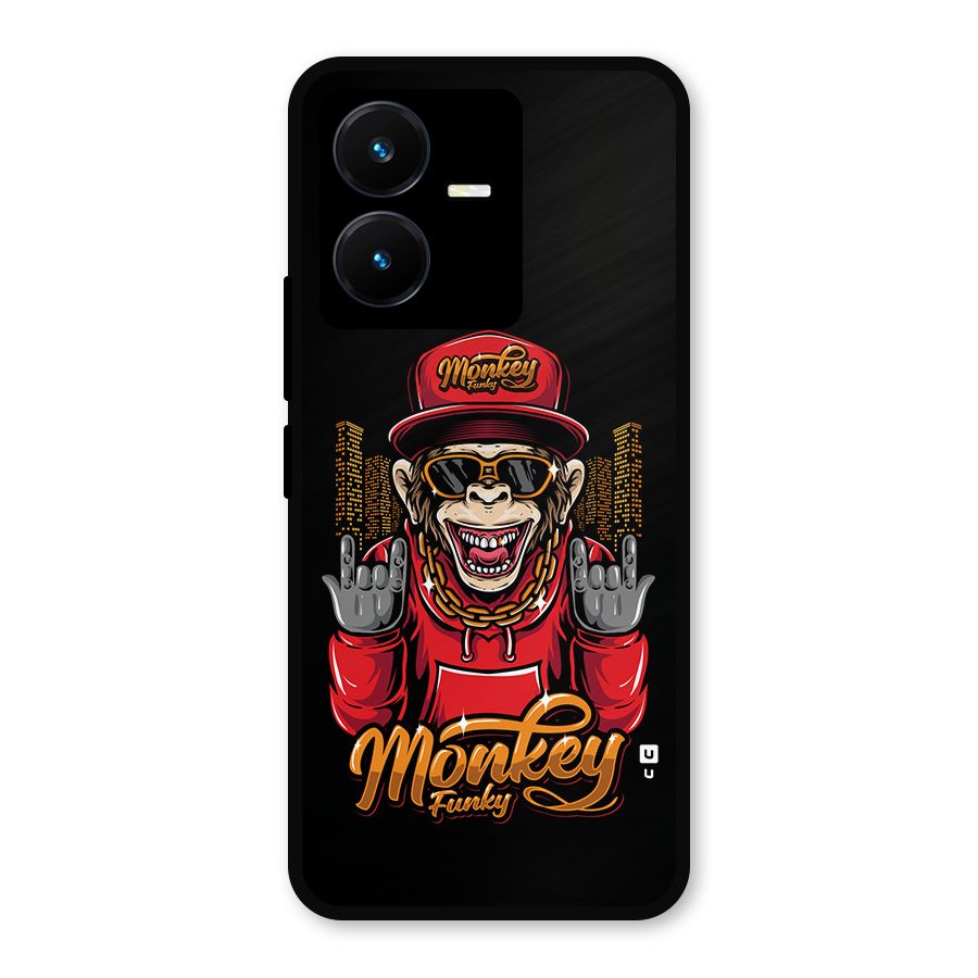Hunky Funky Monkey Metal Back Case for Vivo Y22