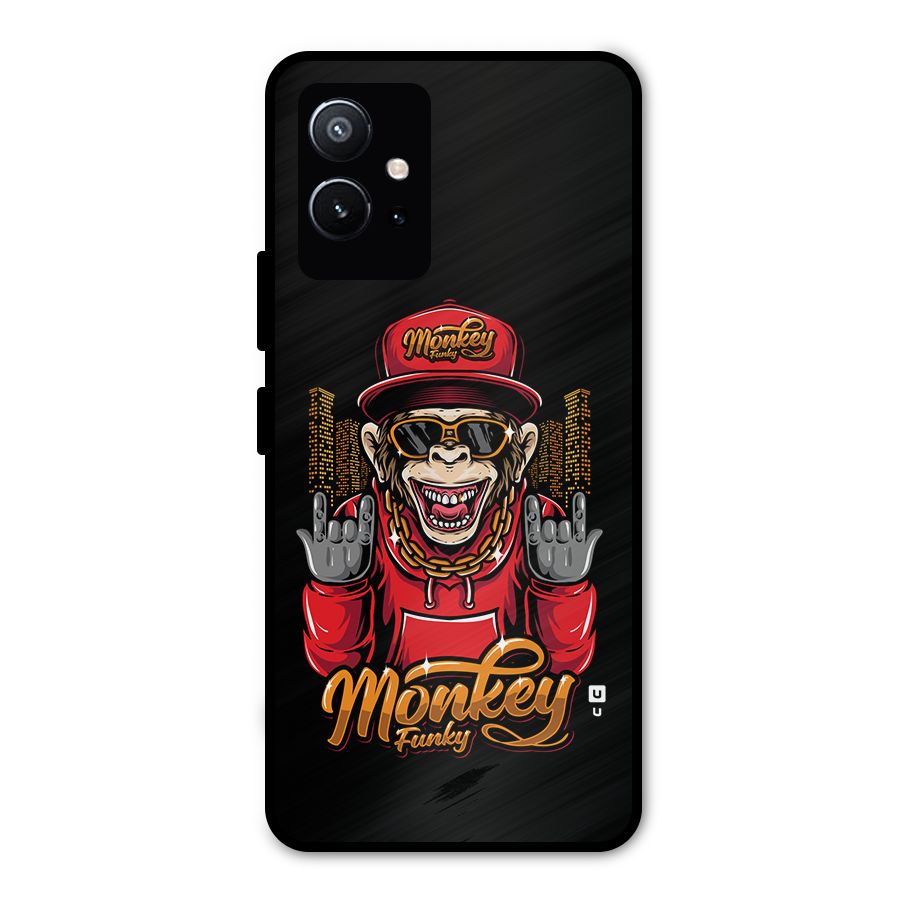 Hunky Funky Monkey Metal Back Case for Vivo Y75 5G