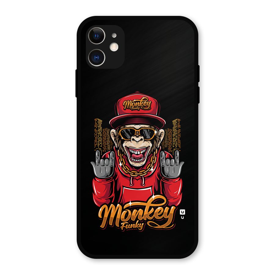 Hunky Funky Monkey Metal Back Case for iPhone 11