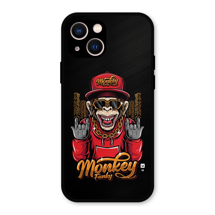 Hunky Funky Monkey Metal Back Case for iPhone 13