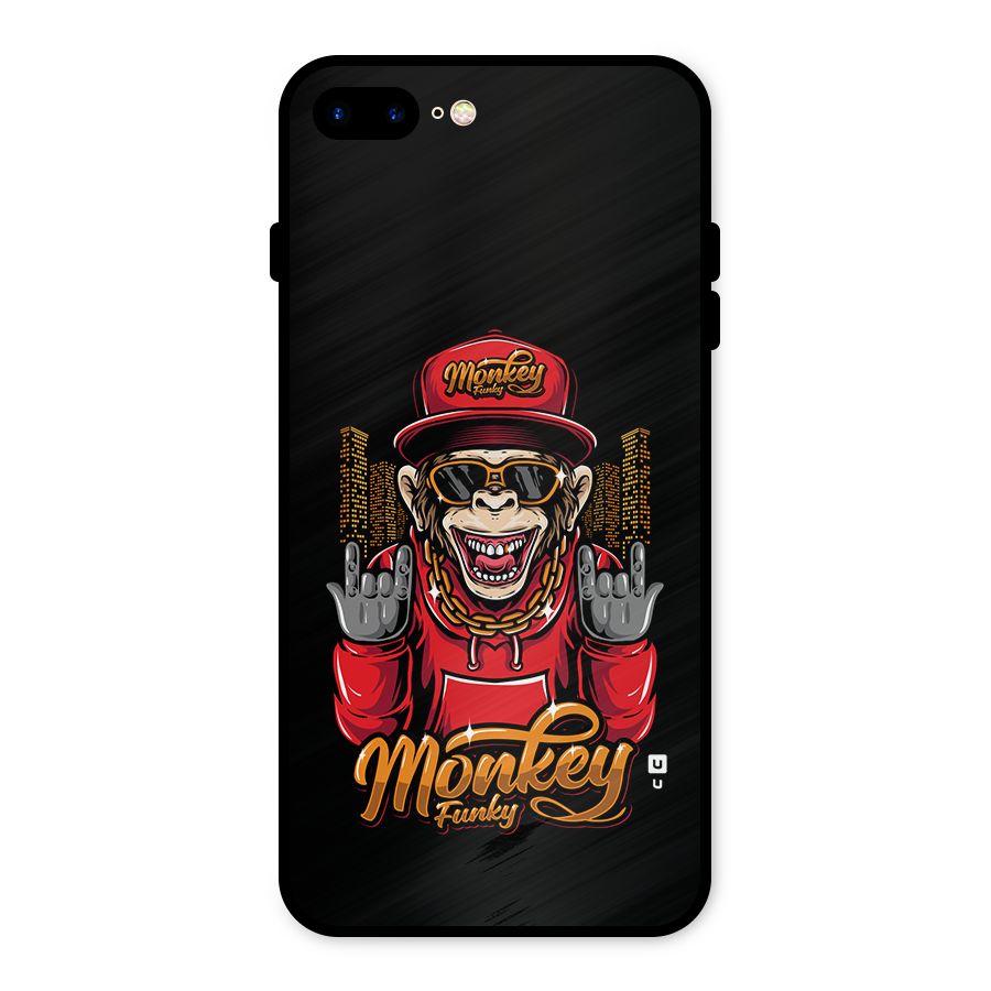 Hunky Funky Monkey Metal Back Case for iPhone 8 Plus