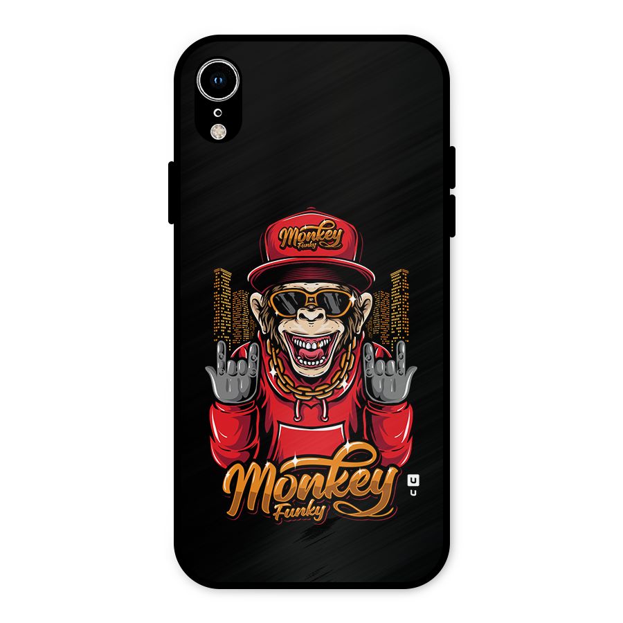 Hunky Funky Monkey Metal Back Case for iPhone XR