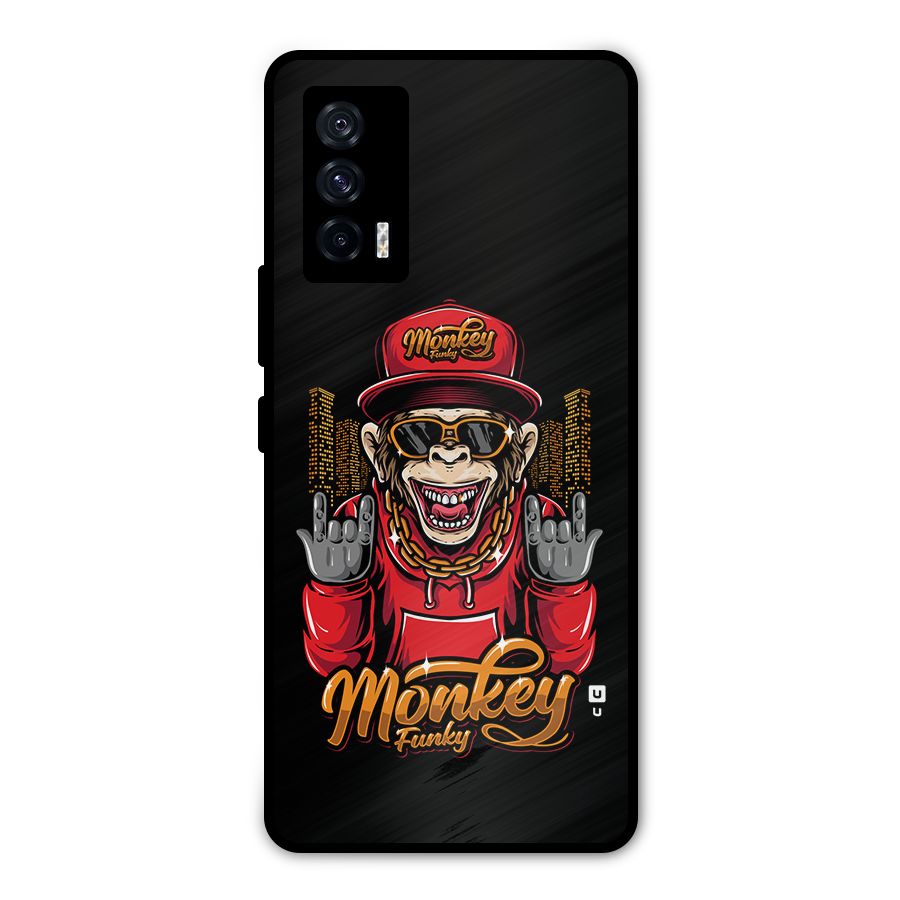 Hunky Funky Monkey Metal Back Case for iQOO 7 5G
