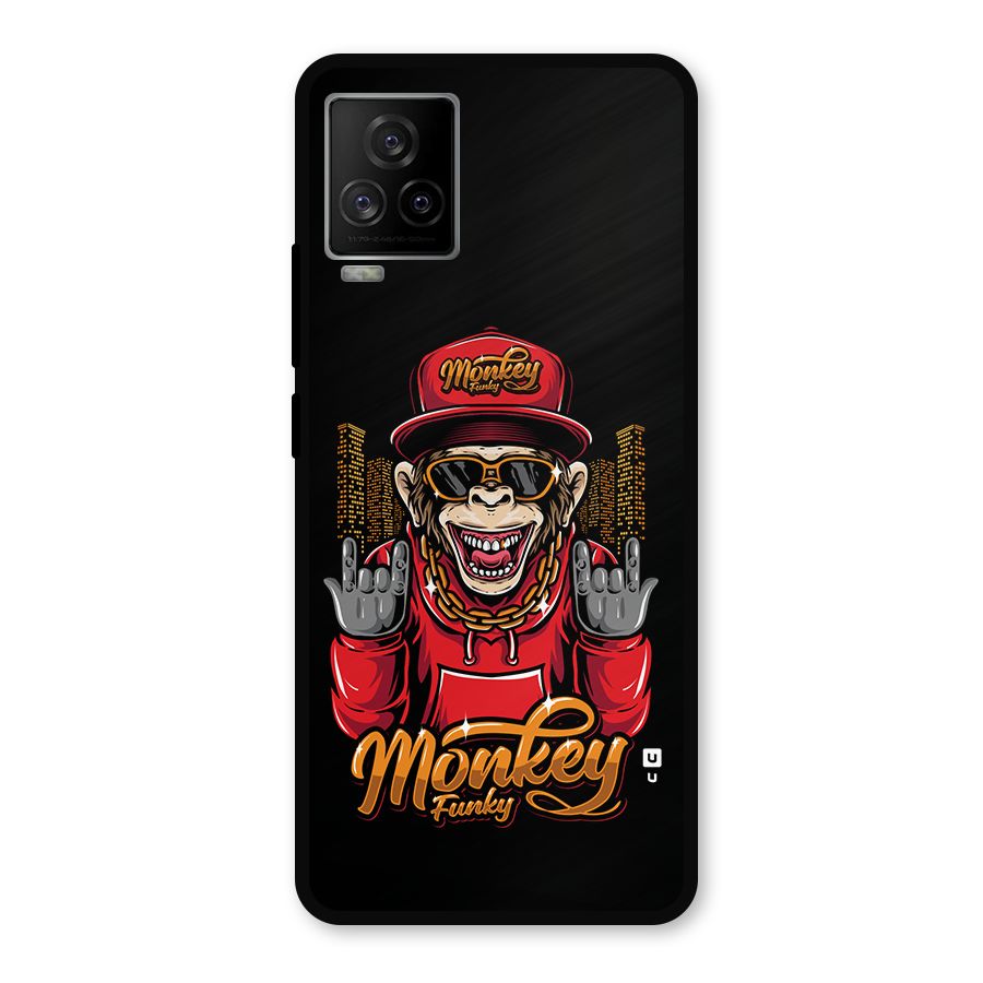 Hunky Funky Monkey Metal Back Case for iQOO 7 Legend 5G