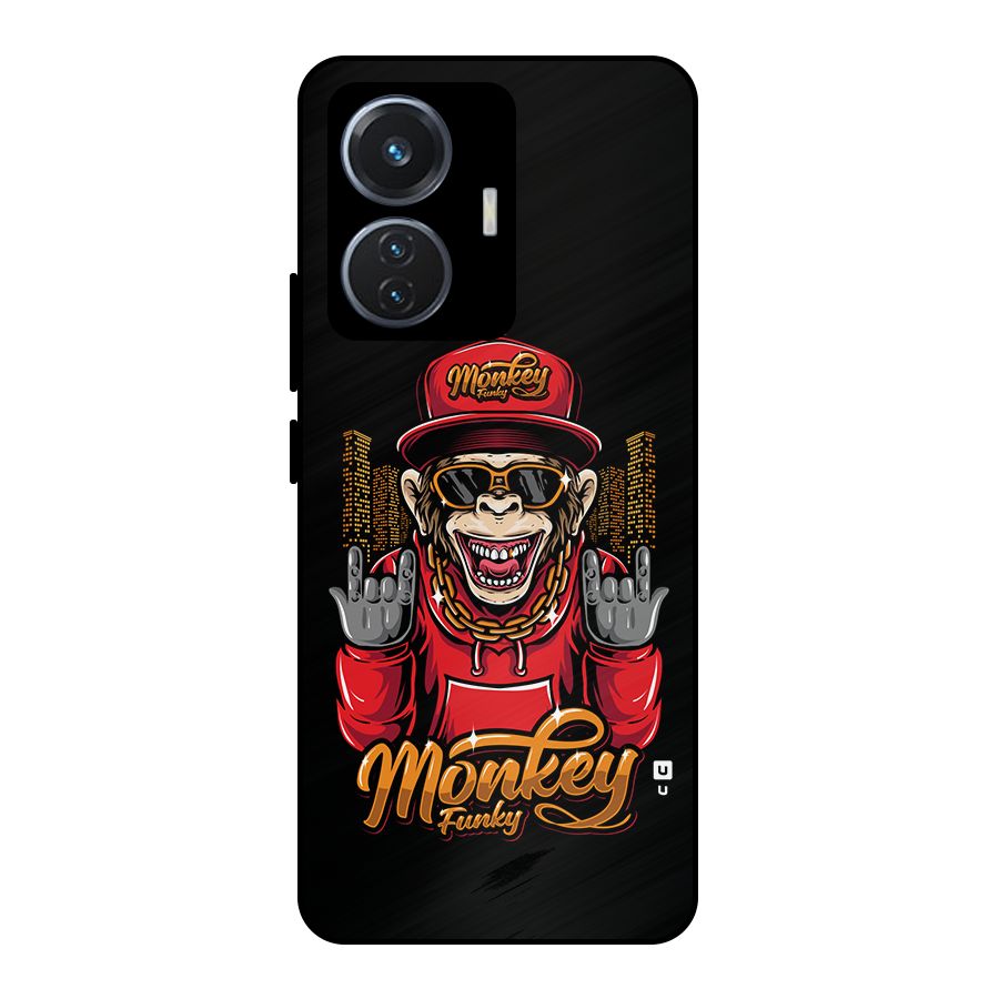 Hunky Funky Monkey Metal Back Case for iQOO Z6 44W