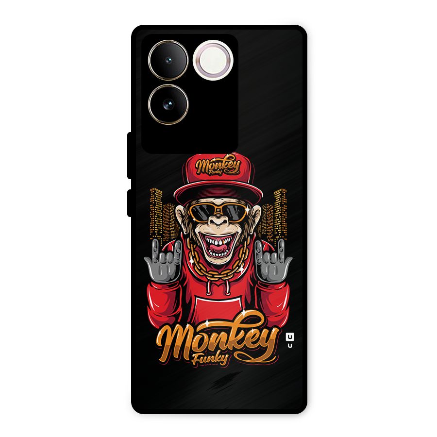 Hunky Funky Monkey Metal Back Case for iQOO Z7 Pro