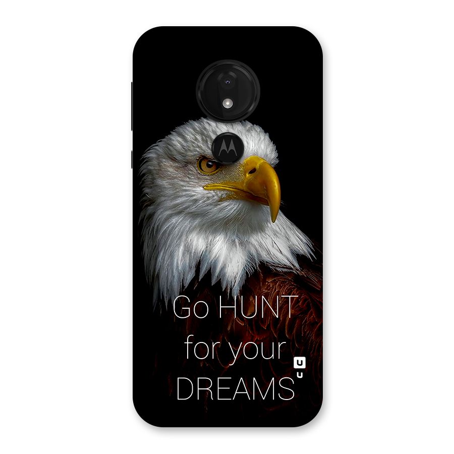 Hunt Your Dream Back Case for Moto G7 Power