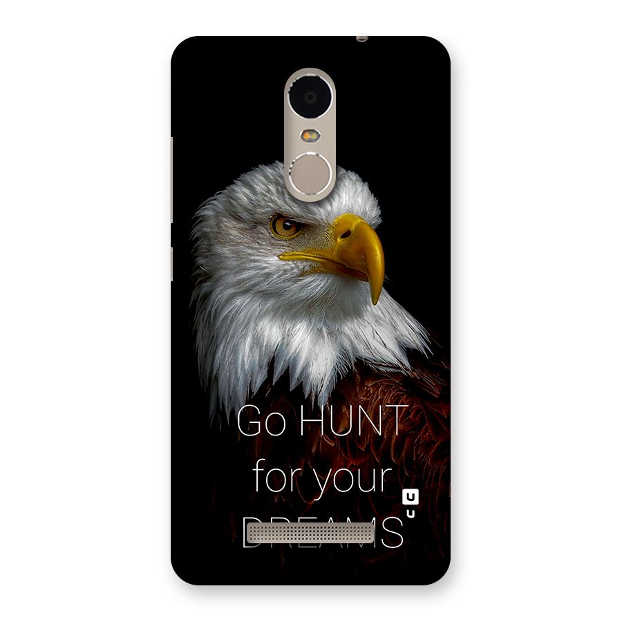Hunt Your Dream Back Case for Redmi Note 3