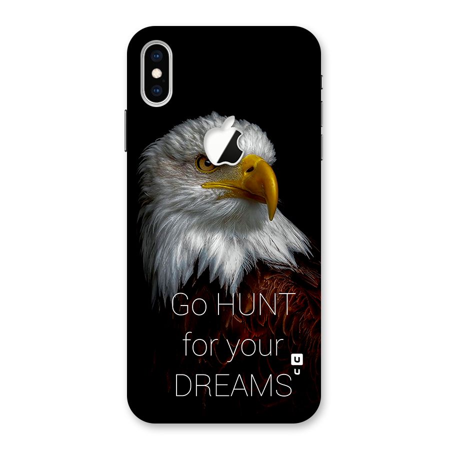 Hunt Your Dream Back Case for iPhone XS Max Apple Cut
