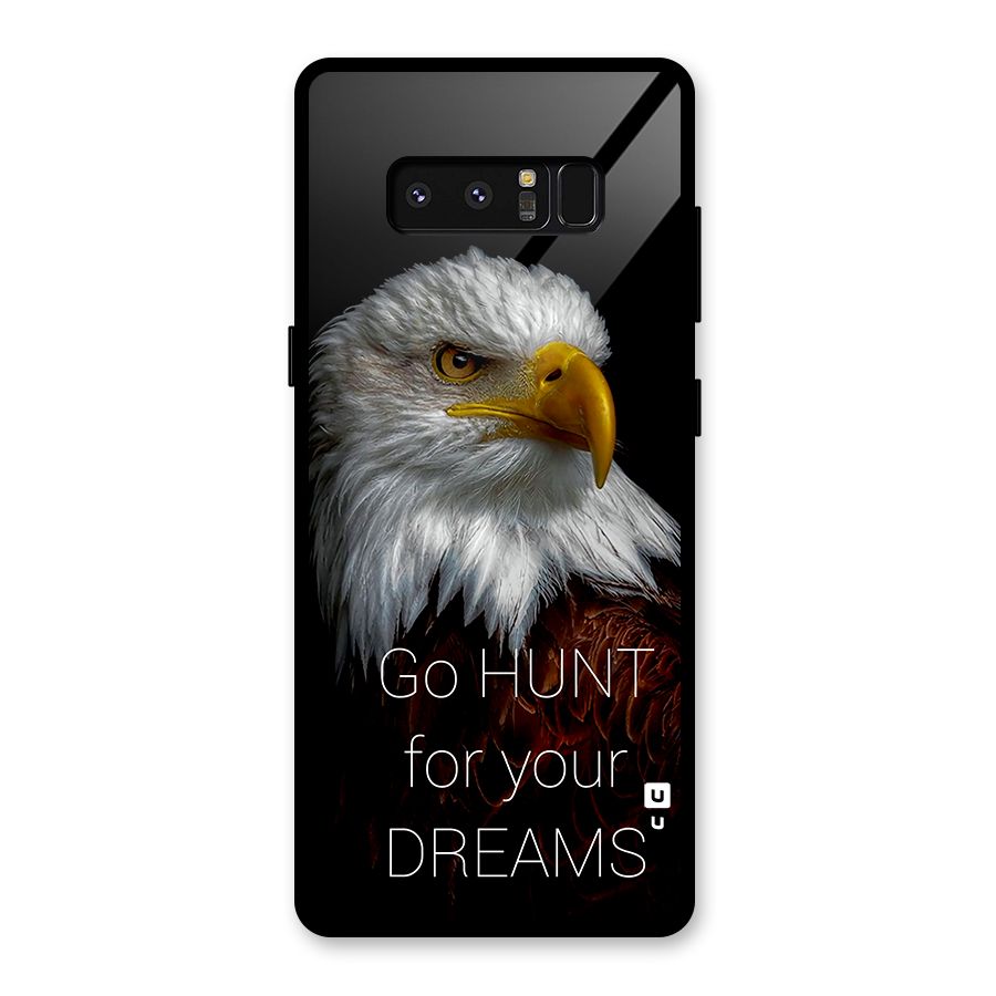 Hunt Your Dream Glass Back Case for Galaxy Note 8