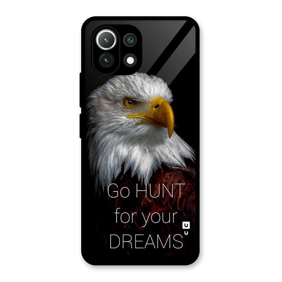 Hunt Your Dream Glass Back Case for Mi 11 Lite
