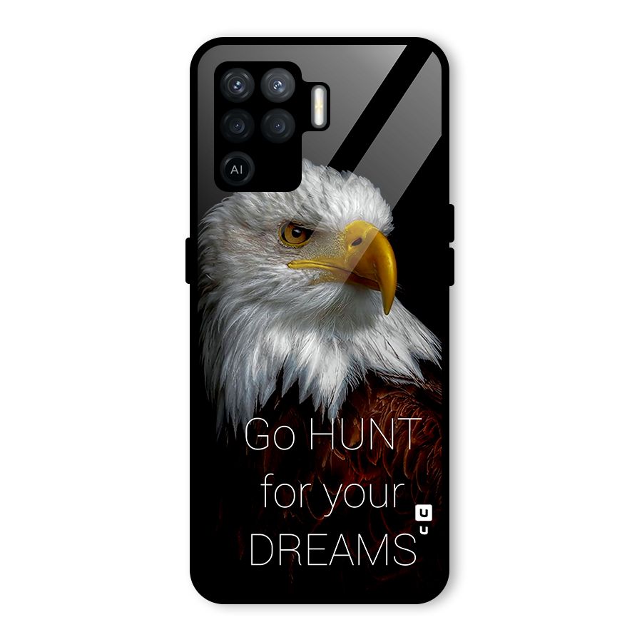 Hunt Your Dream Glass Back Case for Oppo F19 Pro