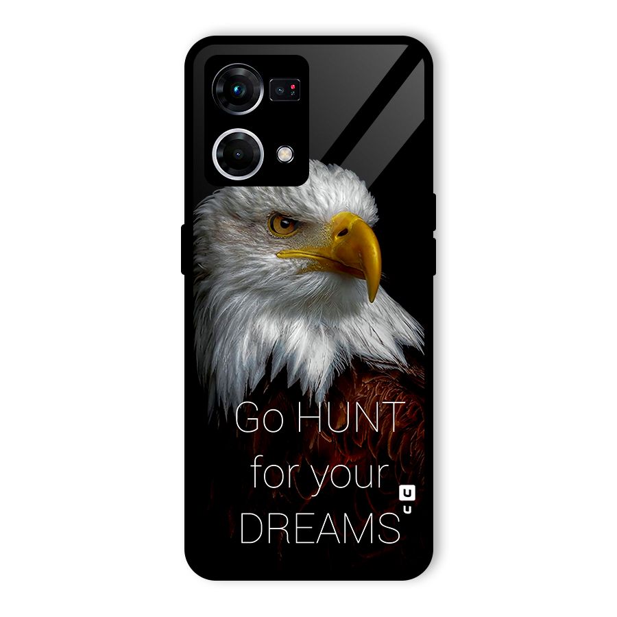 Hunt Your Dream Glass Back Case for Oppo F21s Pro 4G