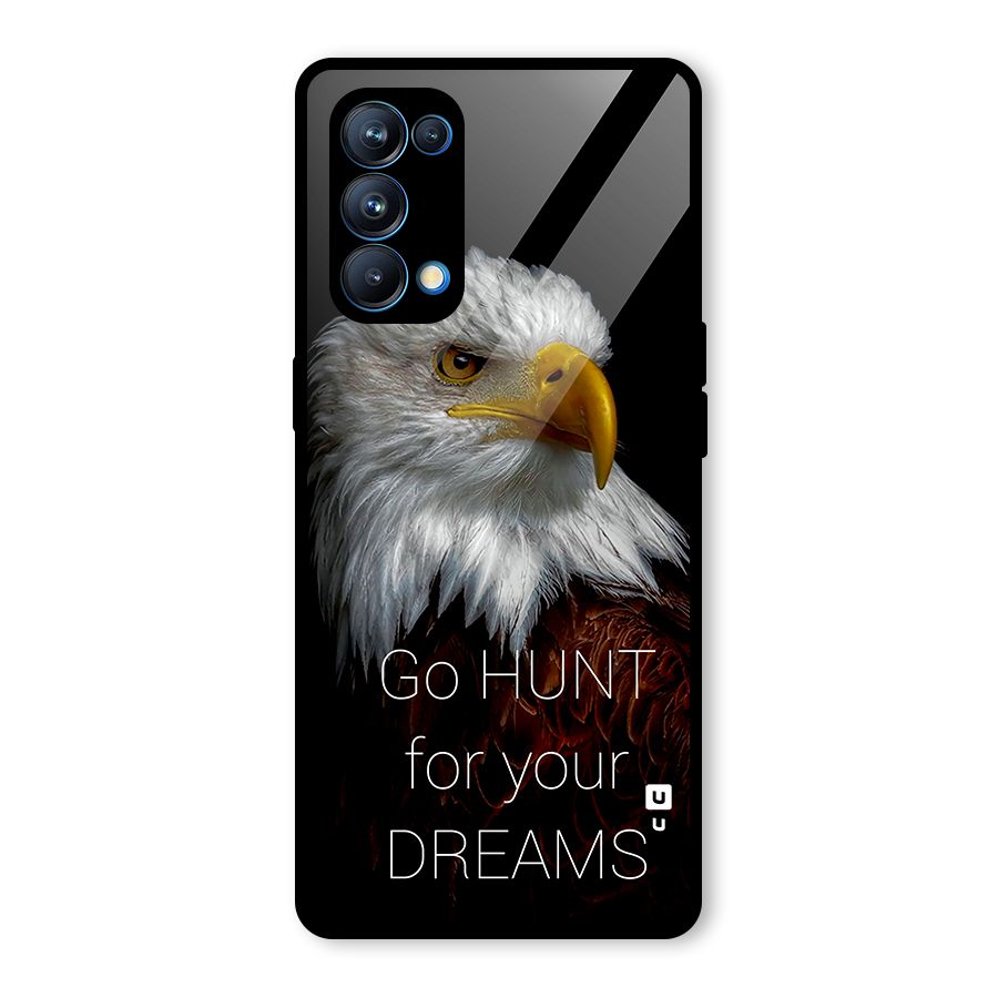 Hunt Your Dream Glass Back Case for Oppo Reno5 Pro 5G