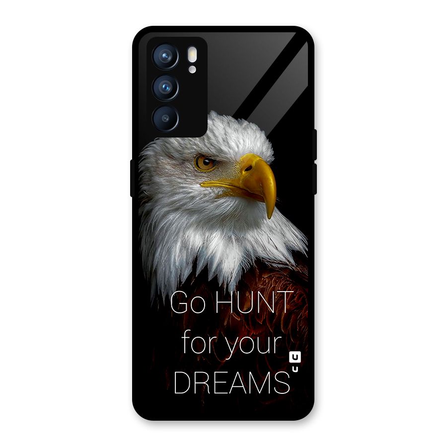 Hunt Your Dream Glass Back Case for Oppo Reno6 5G